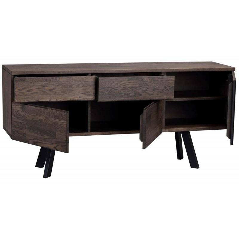 RO FRED SIDEBOARD DARK BROWN/BLACK